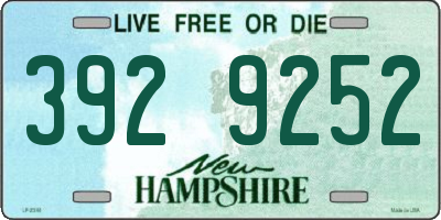 NH license plate 3929252
