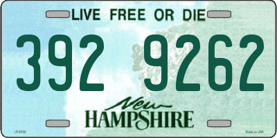 NH license plate 3929262