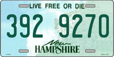 NH license plate 3929270