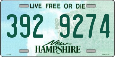 NH license plate 3929274