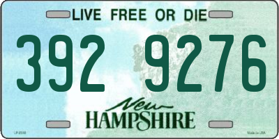 NH license plate 3929276