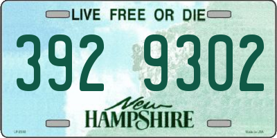 NH license plate 3929302
