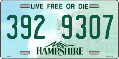 NH license plate 3929307
