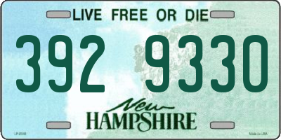 NH license plate 3929330