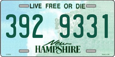 NH license plate 3929331