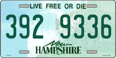 NH license plate 3929336