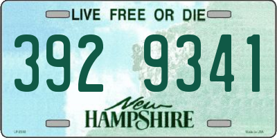 NH license plate 3929341