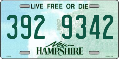 NH license plate 3929342