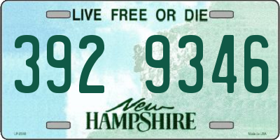 NH license plate 3929346