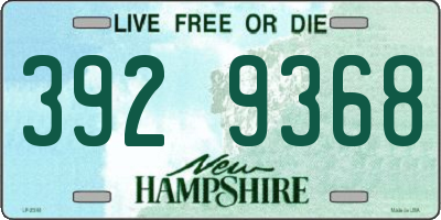 NH license plate 3929368