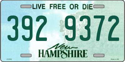 NH license plate 3929372