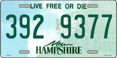 NH license plate 3929377