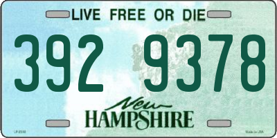NH license plate 3929378