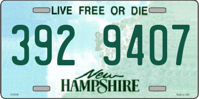 NH license plate 3929407