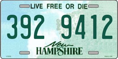 NH license plate 3929412