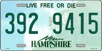 NH license plate 3929415
