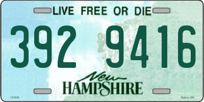 NH license plate 3929416