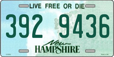 NH license plate 3929436