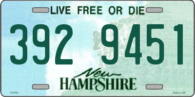 NH license plate 3929451