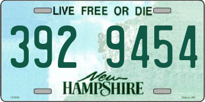NH license plate 3929454