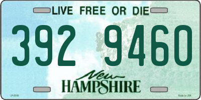 NH license plate 3929460