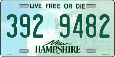 NH license plate 3929482