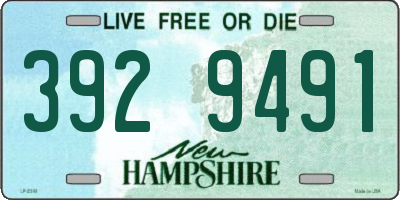 NH license plate 3929491
