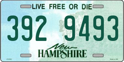 NH license plate 3929493