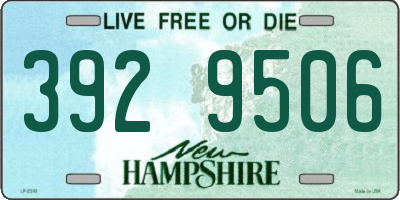 NH license plate 3929506