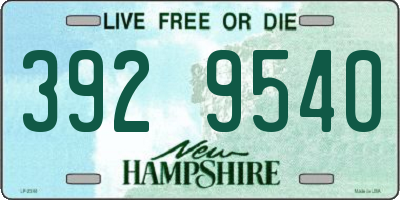 NH license plate 3929540