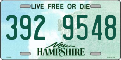 NH license plate 3929548