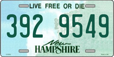 NH license plate 3929549