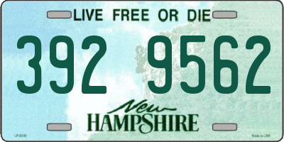 NH license plate 3929562