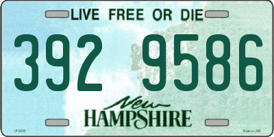 NH license plate 3929586