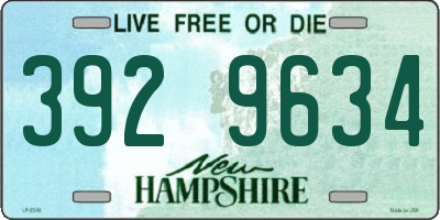 NH license plate 3929634