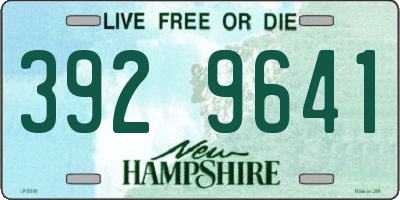 NH license plate 3929641
