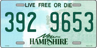 NH license plate 3929653
