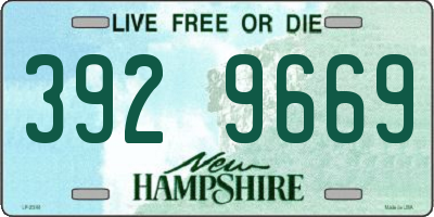 NH license plate 3929669