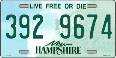 NH license plate 3929674