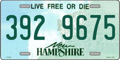 NH license plate 3929675