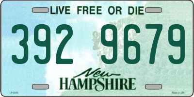 NH license plate 3929679