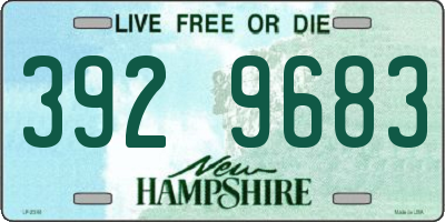 NH license plate 3929683
