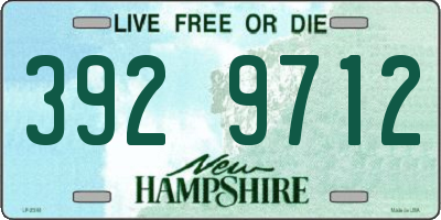 NH license plate 3929712