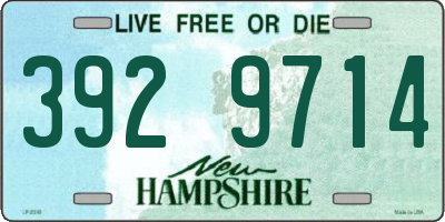 NH license plate 3929714