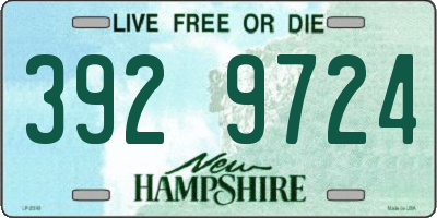 NH license plate 3929724