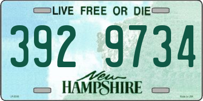 NH license plate 3929734