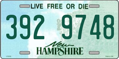 NH license plate 3929748