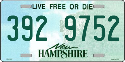 NH license plate 3929752