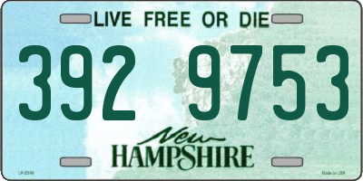 NH license plate 3929753