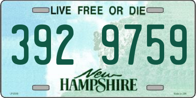NH license plate 3929759